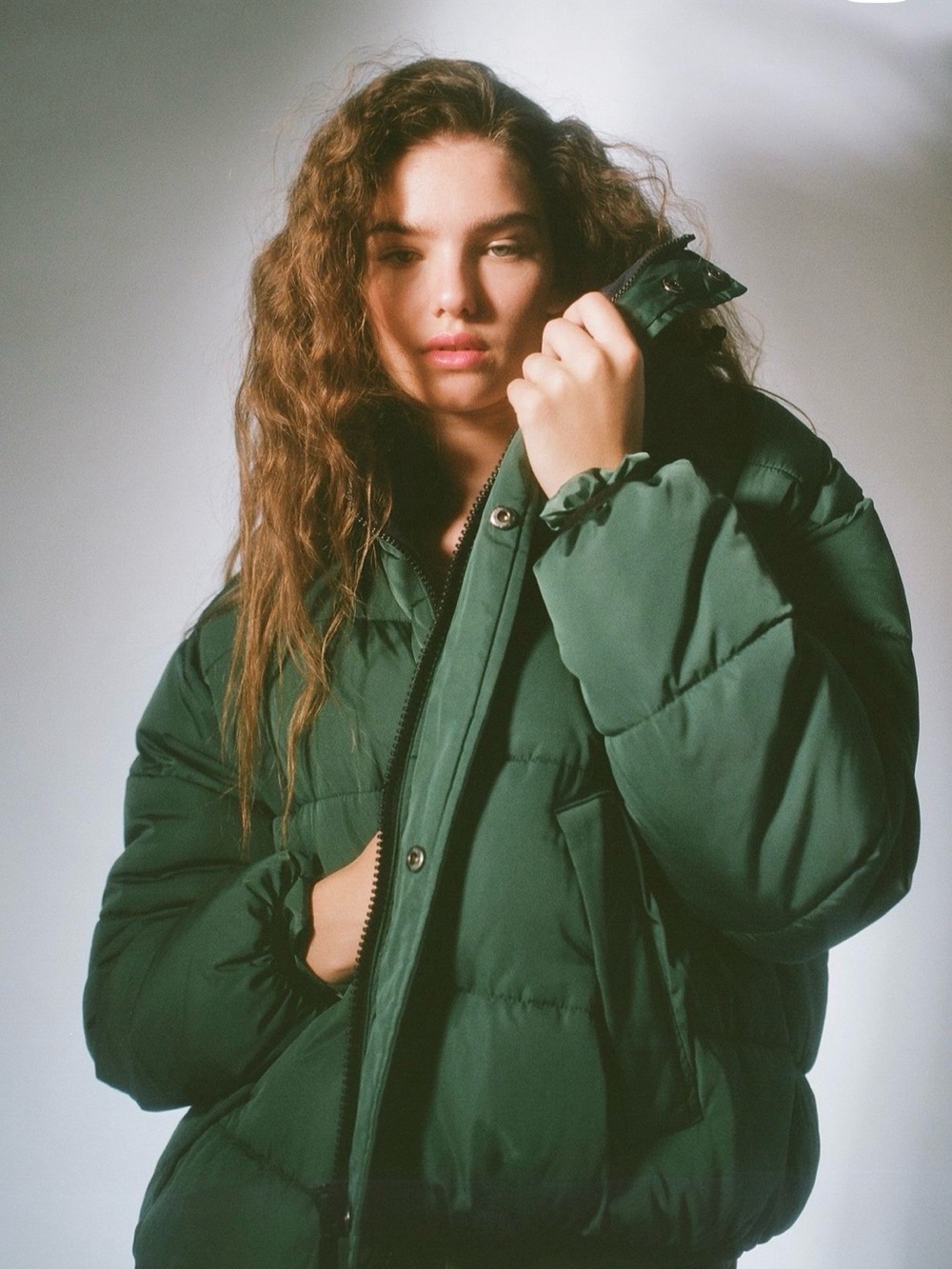 Urban Outfitters dark green Quilted Puffer Jacket - Picture 9 of 10